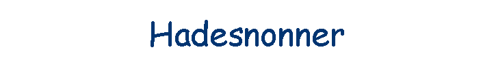Hadesnonner
