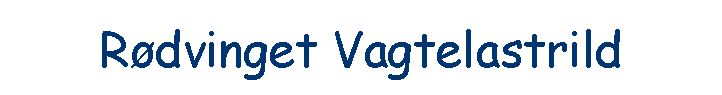 R�dvinget Vagtelastrild